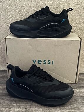 Vessi Women’s Tidal Sneaker Black Color Size-6.5